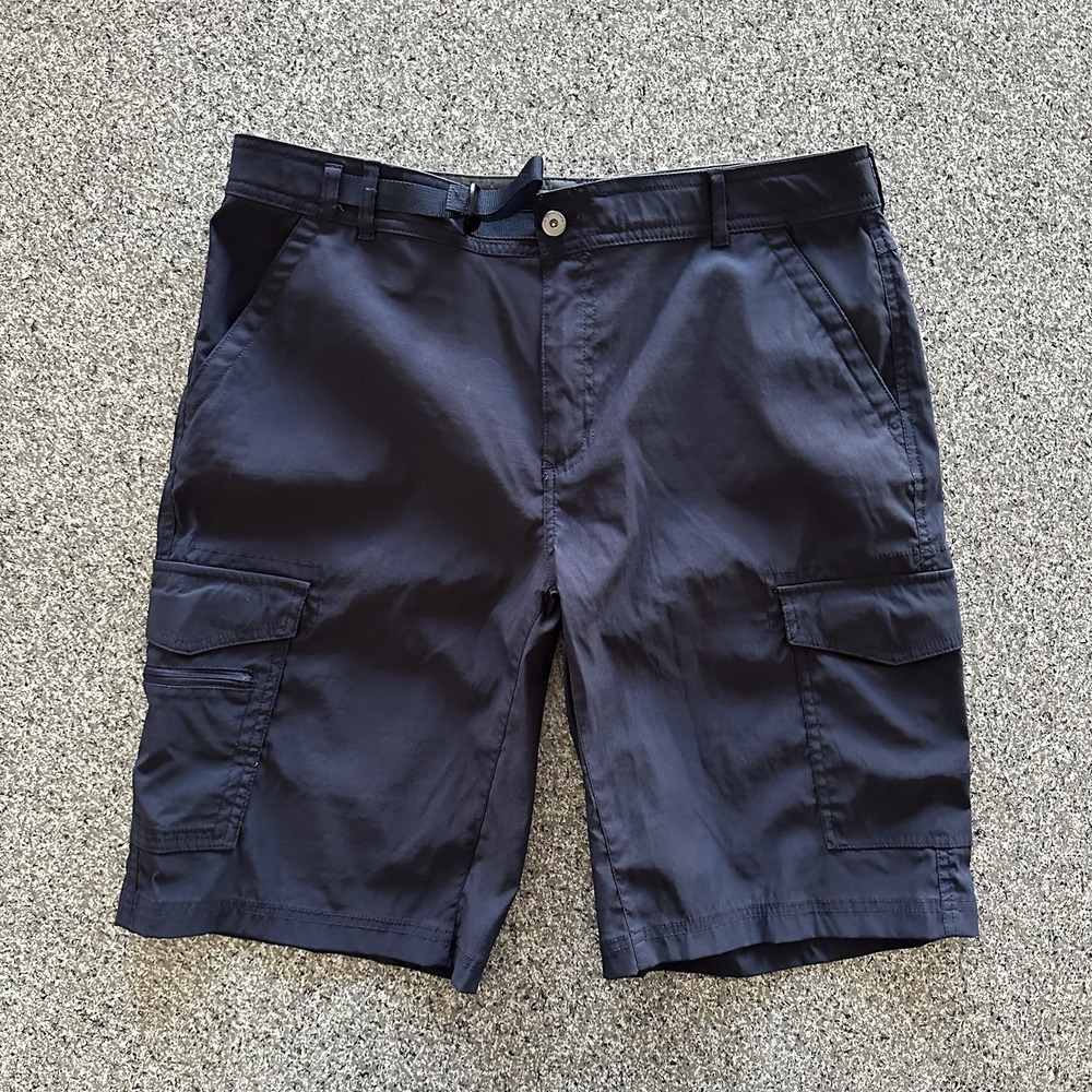 BC Clothing Expedition Shorts Mens 36 Cargo‎ Outdoor Hiking Blue 11" Inseam